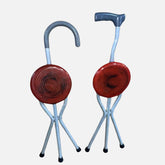 Seat Cum Walking Stick L Grip