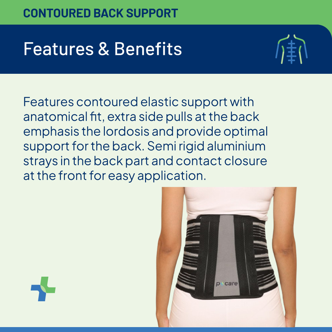 Contoured Back Support – p+care | PR Flexmake Private Limited