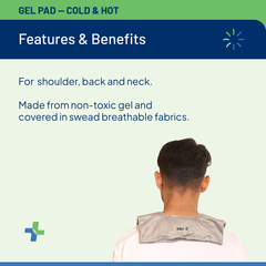 Gel pad cold and hot for shoulder, back and Neck