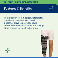 Tri Panel Knee Immobilizer (22")