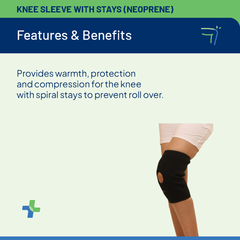 Knee Sleeve with Stays (Neoprene)
