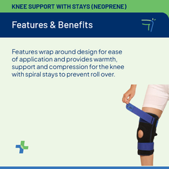 Knee support with Stays (Neoprene)